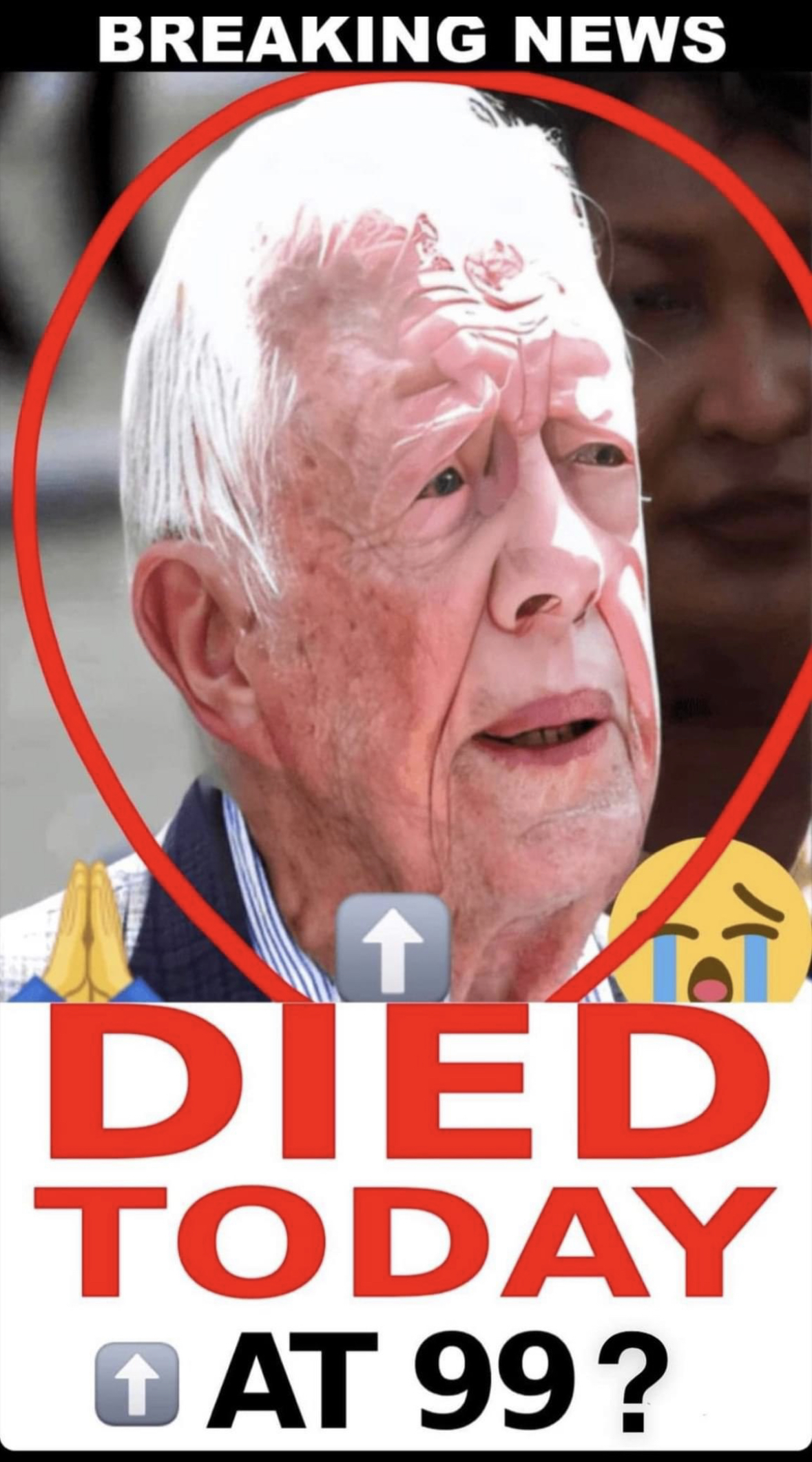 THE SAD NEWS ABOUT JIMMY CARTER, FORMER US PRESIDENT.