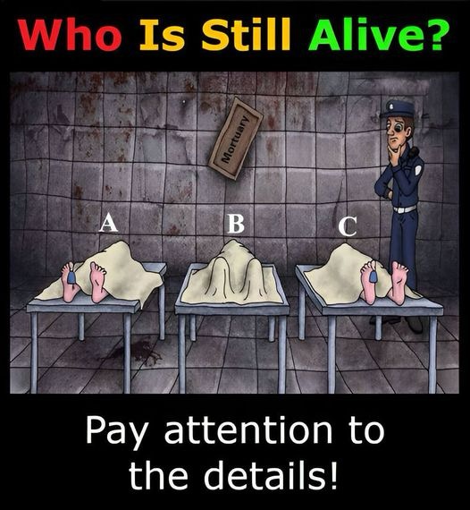 Puzzle: Can You Identify Which Person Is Still Alive?